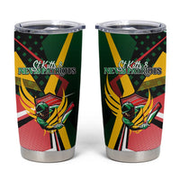 St Kitts and Nevis Cricket Patriots Tumbler Cup Rising with Caribbean Battlefield