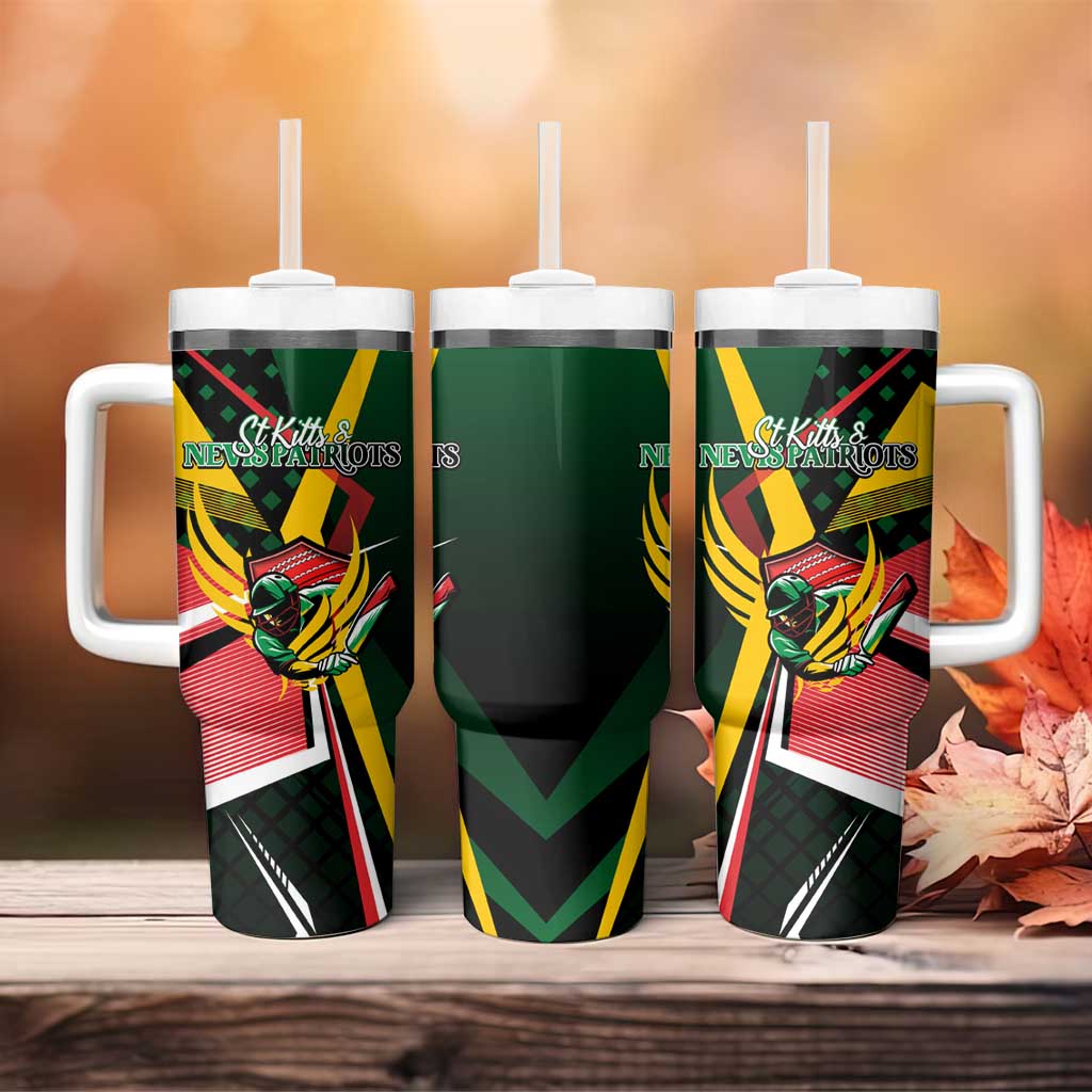 St Kitts and Nevis Cricket Patriots Tumbler With Handle Rising with Caribbean Battlefield