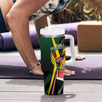 St Kitts and Nevis Cricket Patriots Tumbler With Handle Rising with Caribbean Battlefield