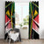 St Kitts and Nevis Cricket Patriots Window Curtain Rising with Caribbean Battlefield