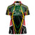 Personalised St Kitts and Nevis Cricket Patriots Women Polo Shirt Rising with Caribbean Battlefield