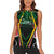 Personalised St Kitts and Nevis Cricket Patriots Women Sleeveless Polo Shirt Rising with Caribbean Battlefield