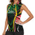 Personalised St Kitts and Nevis Cricket Patriots Women Sleeveless Polo Shirt Rising with Caribbean Battlefield