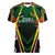 Personalised St Kitts and Nevis Cricket Patriots Women V-Neck T-Shirt Rising with Caribbean Battlefield