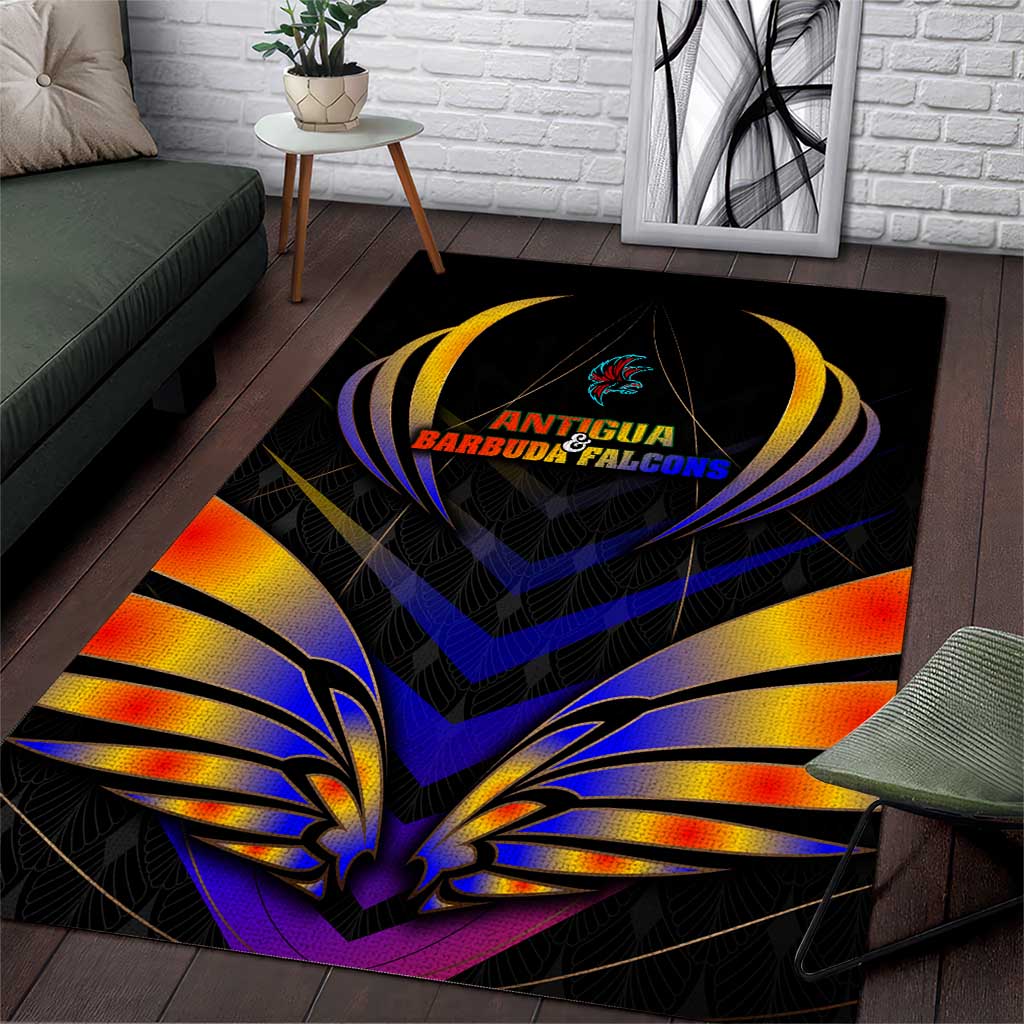 Antigua and Barbuda Cricket Falcons Area Rug Wings of Glory