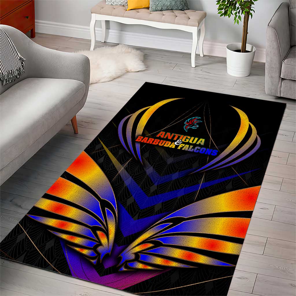 Antigua and Barbuda Cricket Falcons Area Rug Wings of Glory