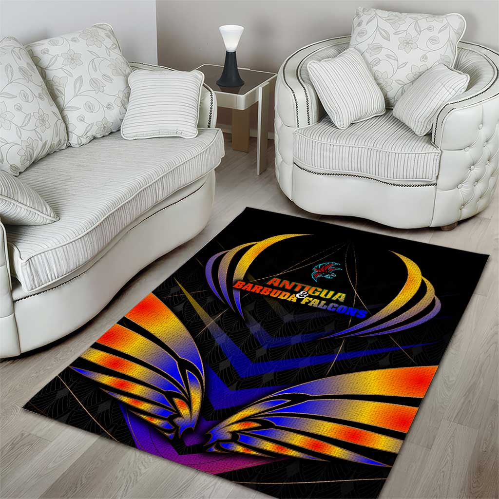 Antigua and Barbuda Cricket Falcons Area Rug Wings of Glory