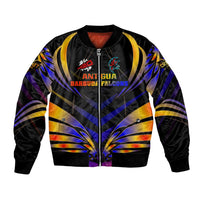 Personalised Antigua and Barbuda Cricket Falcons Bomber Jacket Wings of Glory