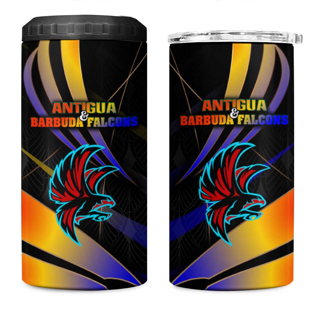 Antigua and Barbuda Cricket Falcons 4 in 1 Can Cooler Tumbler Wings of Glory