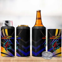 Antigua and Barbuda Cricket Falcons 4 in 1 Can Cooler Tumbler Wings of Glory