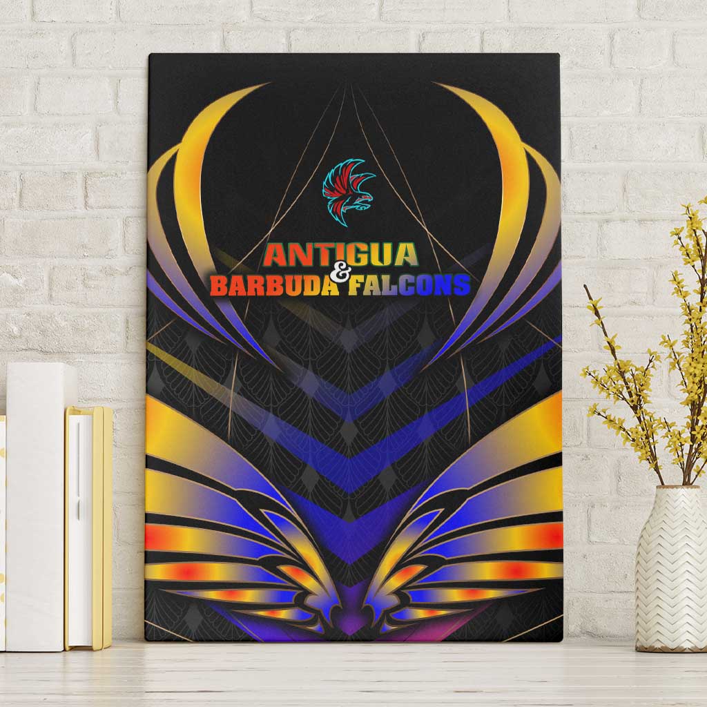 Antigua and Barbuda Cricket Falcons Canvas Wall Art Wings of Glory