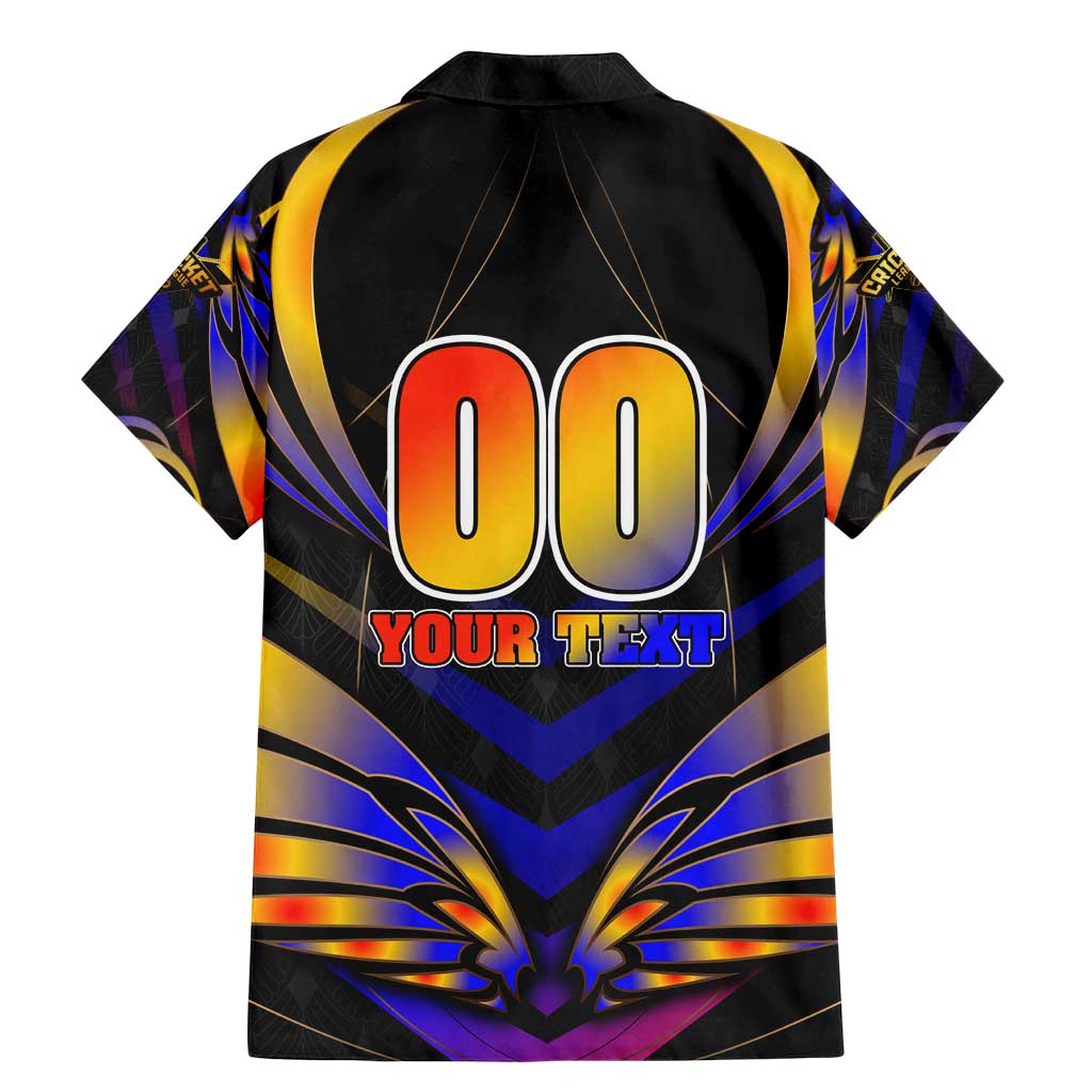 Personalised Antigua and Barbuda Cricket Falcons Family Matching Mermaid Dress and Hawaiian Shirt Wings of Glory