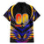 Personalised Antigua and Barbuda Cricket Falcons Family Matching Mermaid Dress and Hawaiian Shirt Wings of Glory
