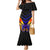 Personalised Antigua and Barbuda Cricket Falcons Family Matching Mermaid Dress and Hawaiian Shirt Wings of Glory