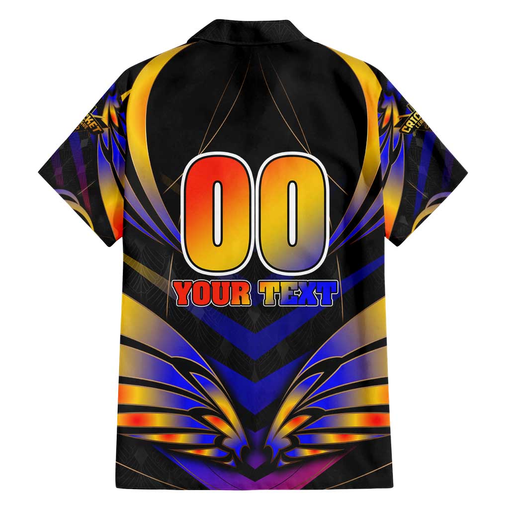 Personalised Antigua and Barbuda Cricket Falcons Family Matching Off Shoulder Maxi Dress and Hawaiian Shirt Wings of Glory