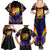 Personalised Antigua and Barbuda Cricket Falcons Family Matching Summer Maxi Dress and Hawaiian Shirt Wings of Glory