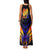Personalised Antigua and Barbuda Cricket Falcons Family Matching Tank Maxi Dress and Hawaiian Shirt Wings of Glory