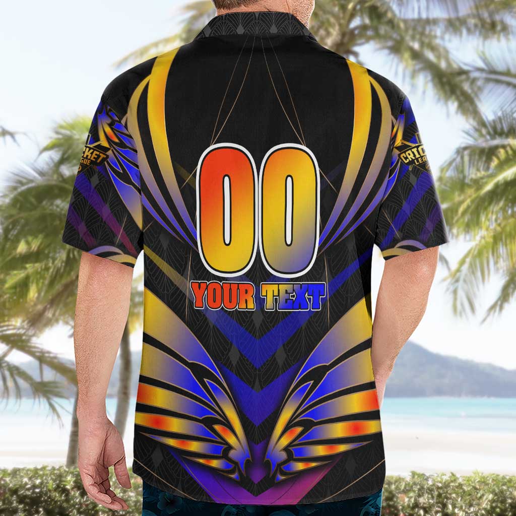 Personalised Antigua and Barbuda Cricket Falcons Hawaiian Shirt Wings of Glory