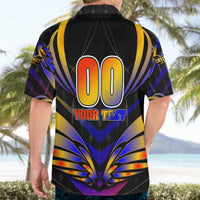 Personalised Antigua and Barbuda Cricket Falcons Hawaiian Shirt Wings of Glory