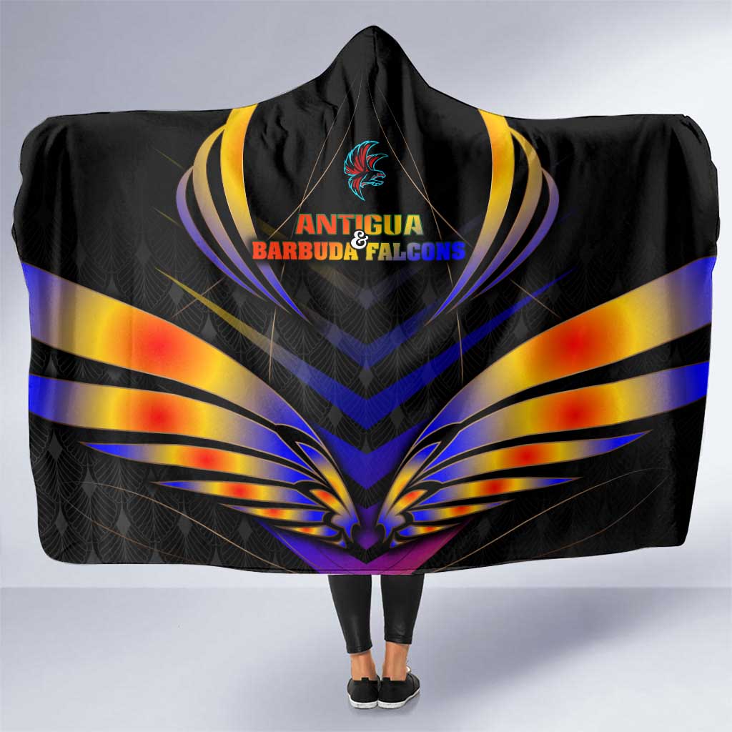 Antigua and Barbuda Cricket Falcons Hooded Blanket Wings of Glory