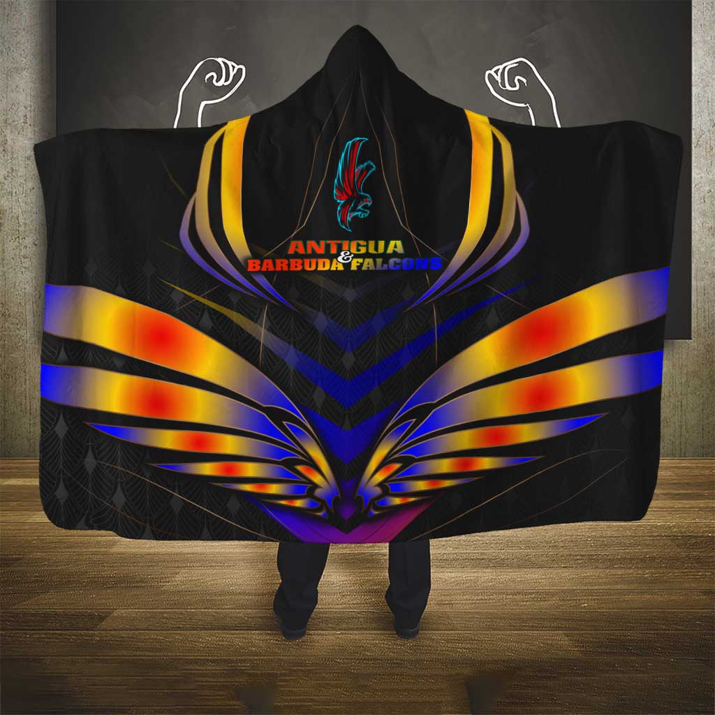 Antigua and Barbuda Cricket Falcons Hooded Blanket Wings of Glory