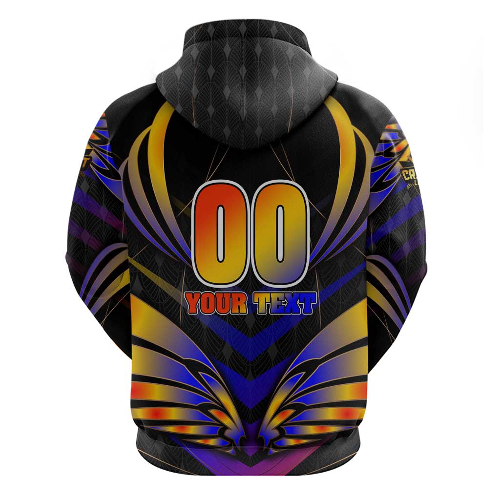 Personalised Antigua and Barbuda Cricket Falcons Hoodie Wings of Glory