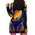 Personalised Antigua and Barbuda Cricket Falcons Hoodie Dress Wings of Glory