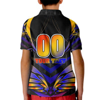 Personalised Antigua and Barbuda Cricket Falcons Kid Polo Shirt Wings of Glory