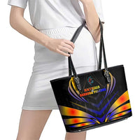 Antigua and Barbuda Cricket Falcons Leather Tote Bag Wings of Glory