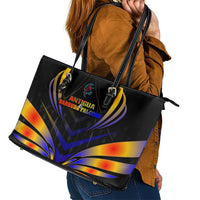 Antigua and Barbuda Cricket Falcons Leather Tote Bag Wings of Glory