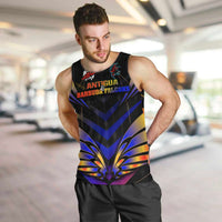 Personalised Antigua and Barbuda Cricket Falcons Men Tank Top Wings of Glory
