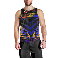 Personalised Antigua and Barbuda Cricket Falcons Men Tank Top Wings of Glory