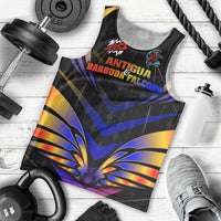 Personalised Antigua and Barbuda Cricket Falcons Men Tank Top Wings of Glory