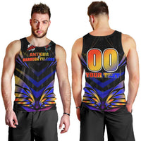 Personalised Antigua and Barbuda Cricket Falcons Men Tank Top Wings of Glory