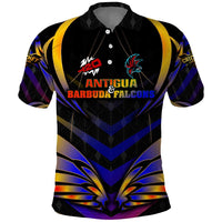 Personalised Antigua and Barbuda Cricket Falcons Polo Shirt Wings of Glory