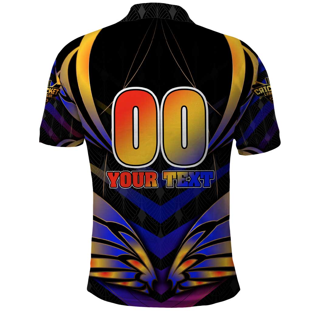 Personalised Antigua and Barbuda Cricket Falcons Polo Shirt Wings of Glory