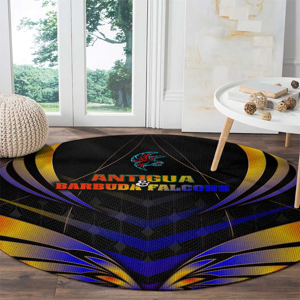 Antigua and Barbuda Cricket Falcons Round Carpet Wings of Glory