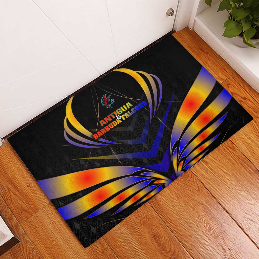 Antigua and Barbuda Cricket Falcons Rubber Doormat Wings of Glory