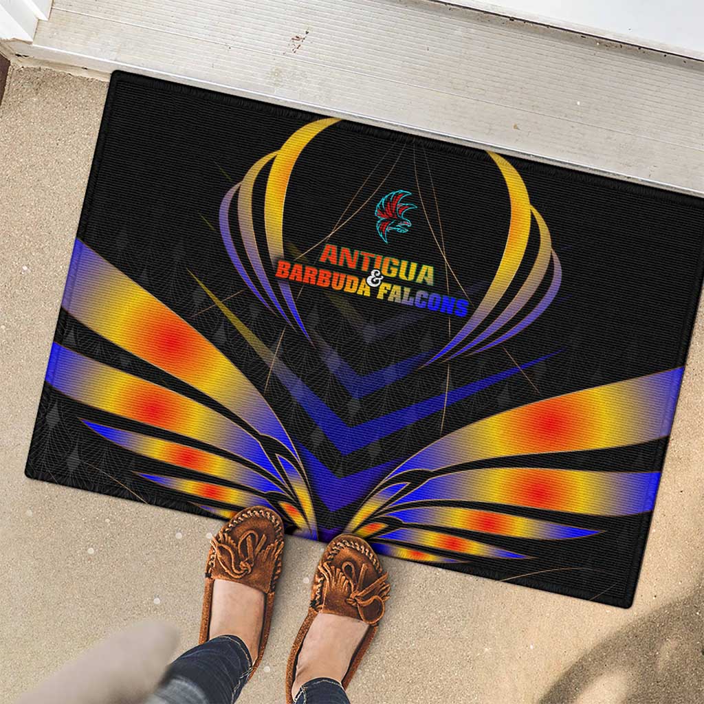 Antigua and Barbuda Cricket Falcons Rubber Doormat Wings of Glory