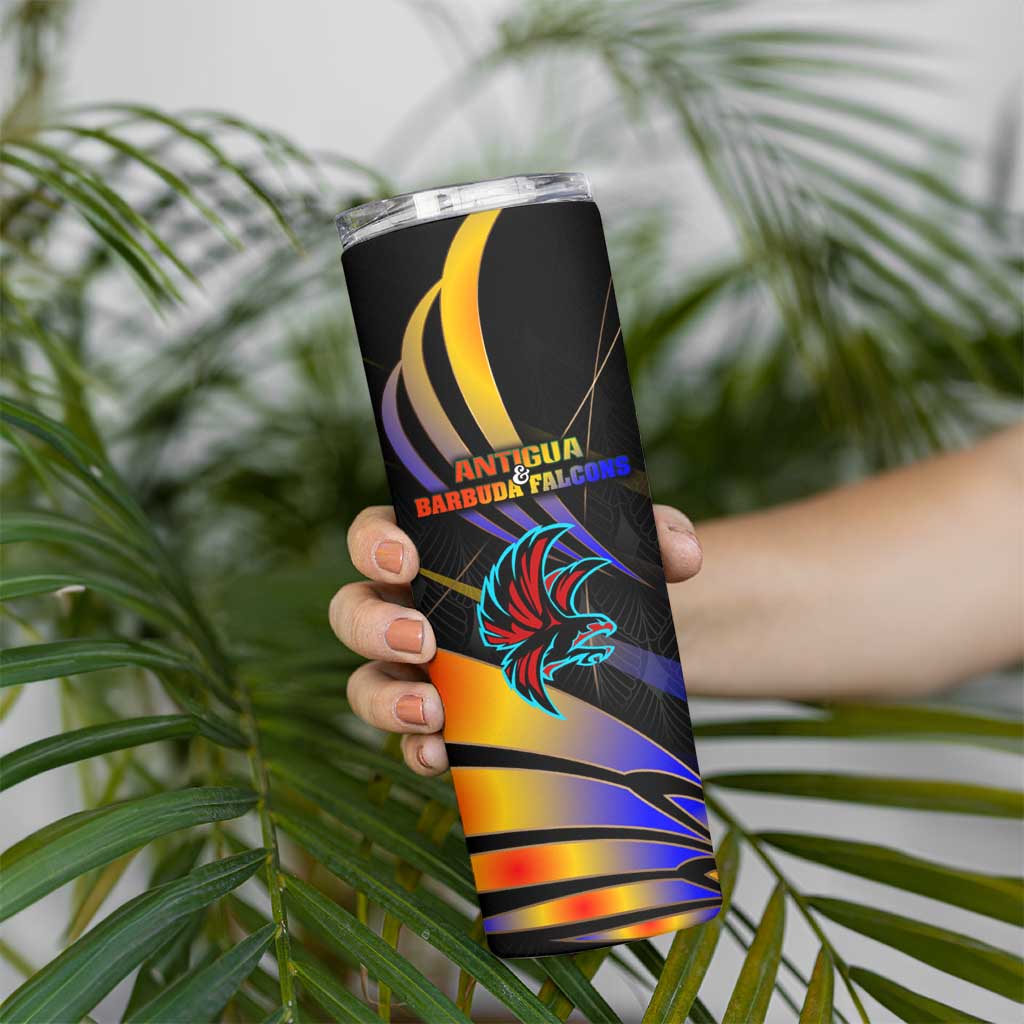 Antigua and Barbuda Cricket Falcons Skinny Tumbler Wings of Glory