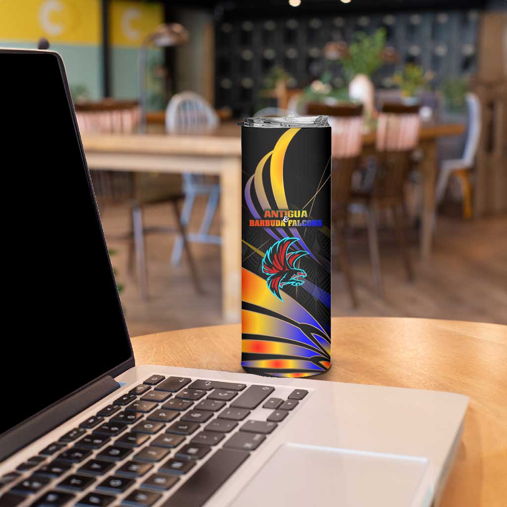 Antigua and Barbuda Cricket Falcons Skinny Tumbler Wings of Glory