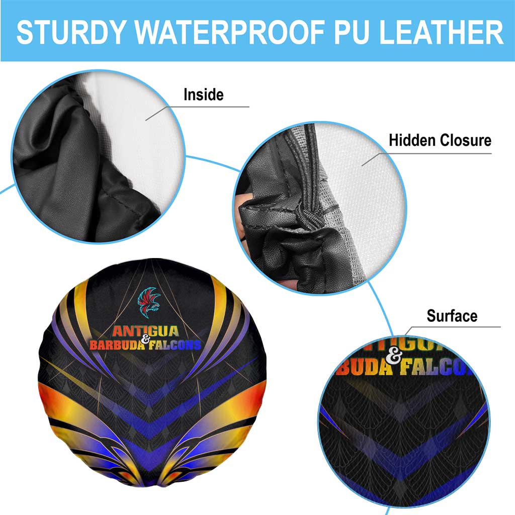 Antigua and Barbuda Cricket Falcons Spare Tire Cover Wings of Glory