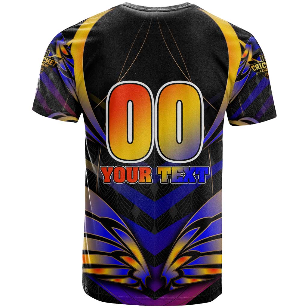 Personalised Antigua and Barbuda Cricket Falcons T Shirt Wings of Glory