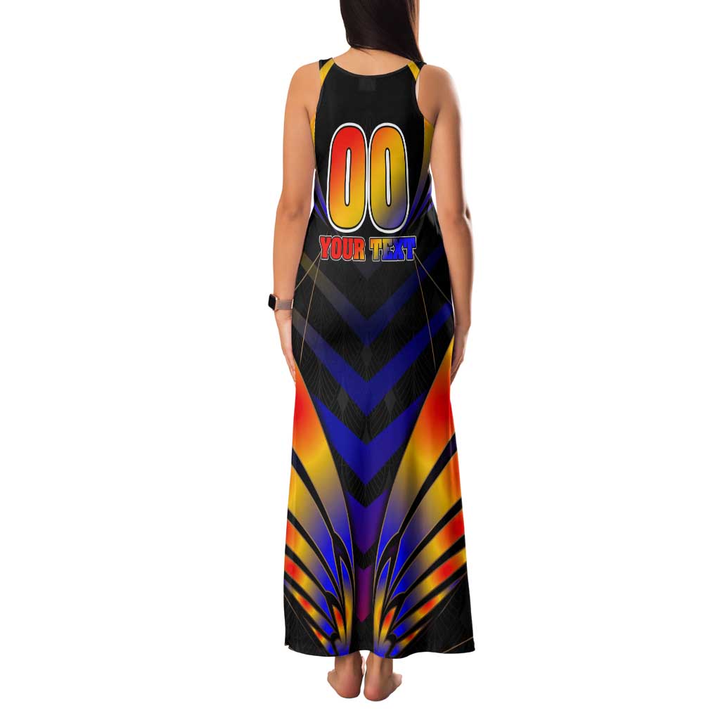 Personalised Antigua and Barbuda Cricket Falcons Tank Maxi Dress Wings of Glory