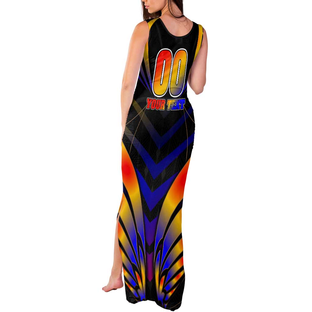 Personalised Antigua and Barbuda Cricket Falcons Tank Maxi Dress Wings of Glory