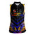 Personalised Antigua and Barbuda Cricket Falcons Women Sleeveless Polo Shirt Wings of Glory