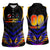 Personalised Antigua and Barbuda Cricket Falcons Women Sleeveless Polo Shirt Wings of Glory