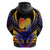 Personalised Antigua and Barbuda Cricket Falcons Zip Hoodie Wings of Glory