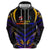 Personalised Antigua and Barbuda Cricket Falcons Zip Hoodie Wings of Glory