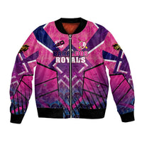 Personalised Barbados Cricket Royals Bomber Jacket Crowned in Rhythm Style